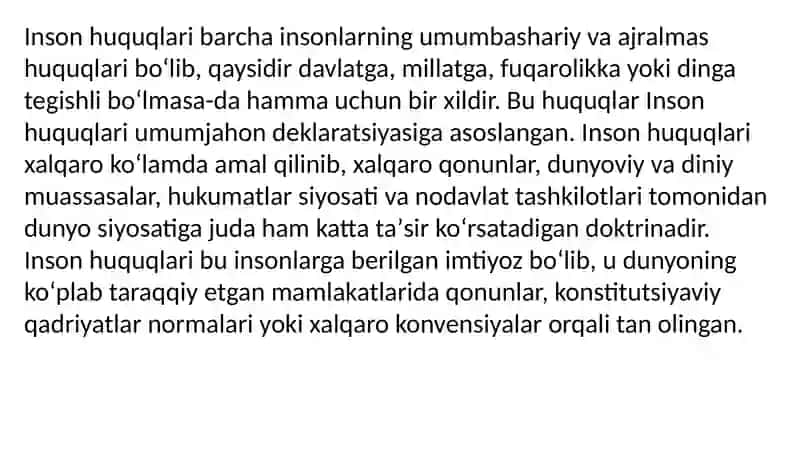 Inson Huquqlari 4