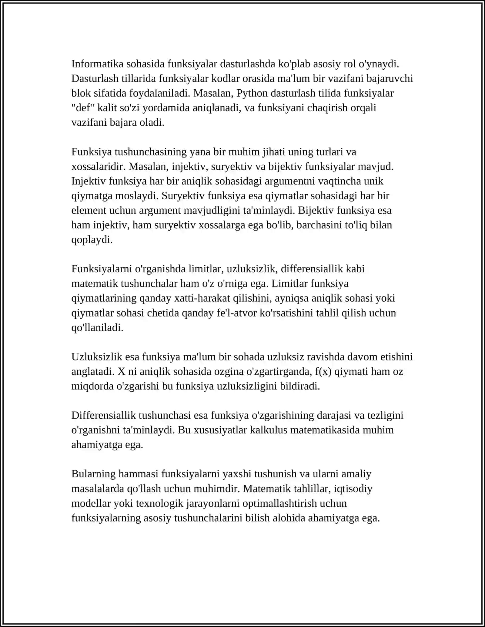 MATEMATIKIK FUNKSIYALAR 4