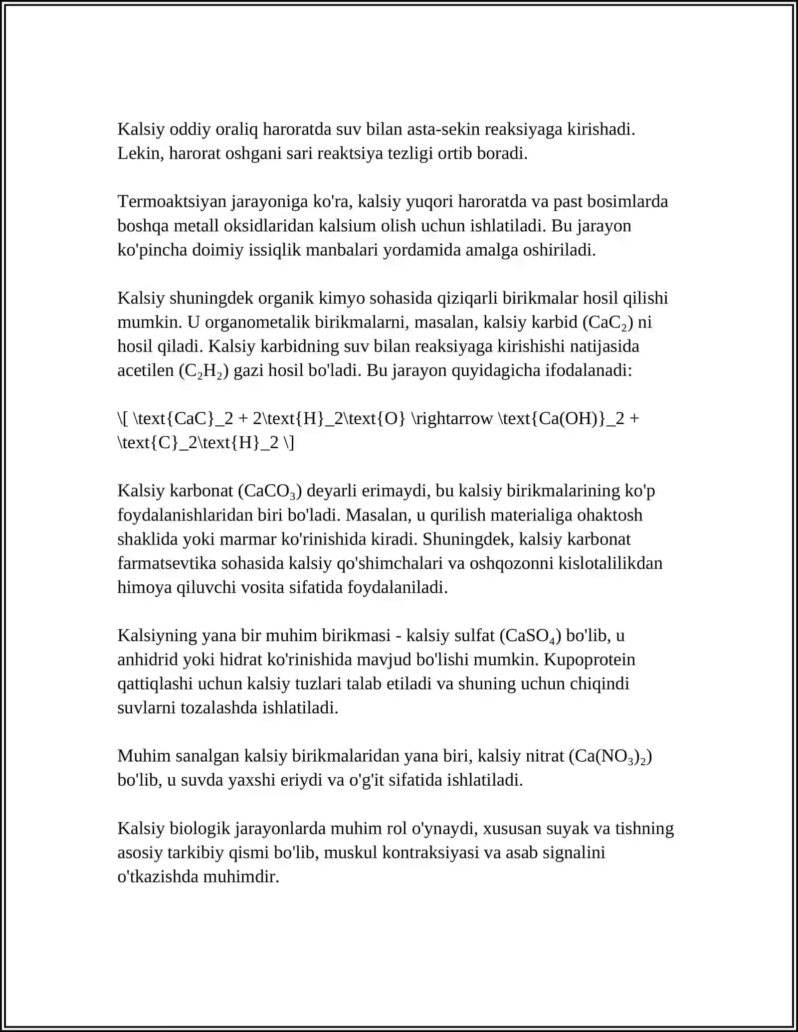 KALSIY ELEMENTI HAQIDA UMUMIY TUSHUNCHALAR 4