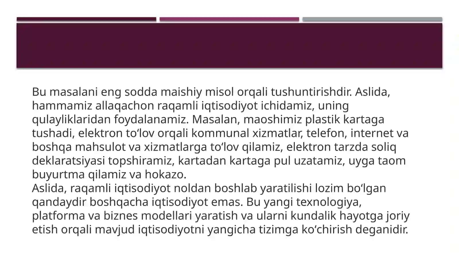 Mavzu: Raqamli iqtisodiyot hususiyatlari 4