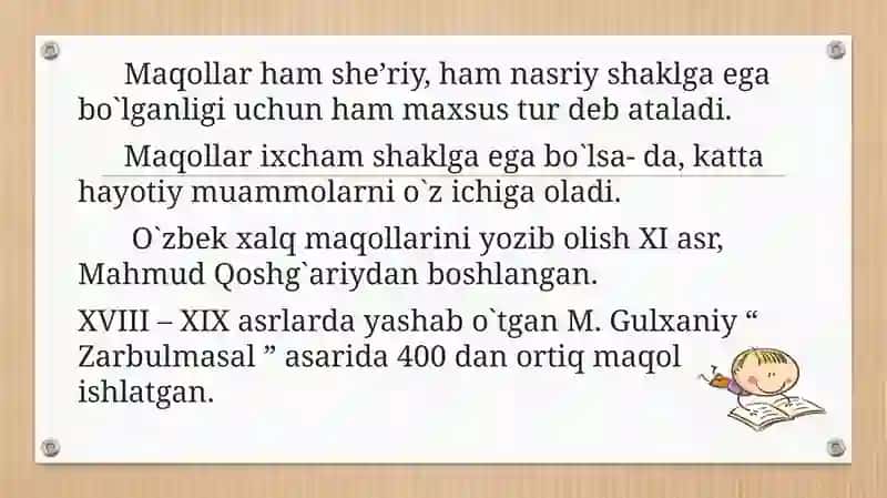 Maqollar haqida tushuncha 4