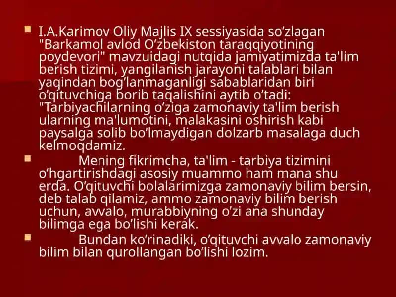 Pedagogika kasbi va uning fazifalari 4