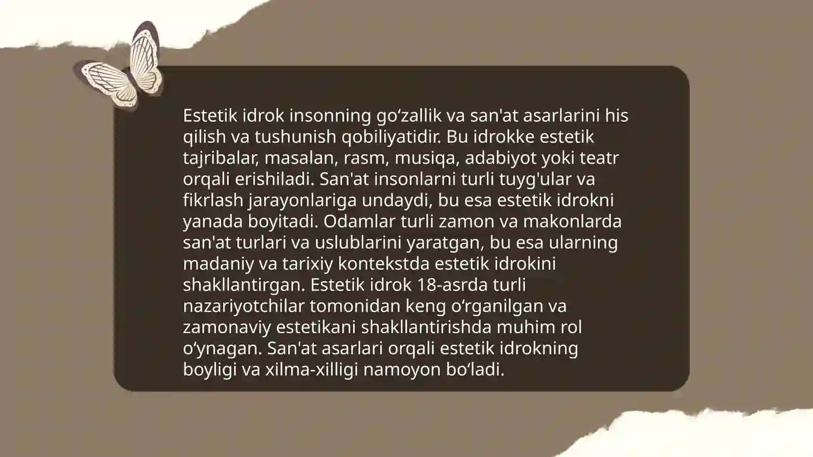 Dunyoni estetik idrok etishning mohiyati 4