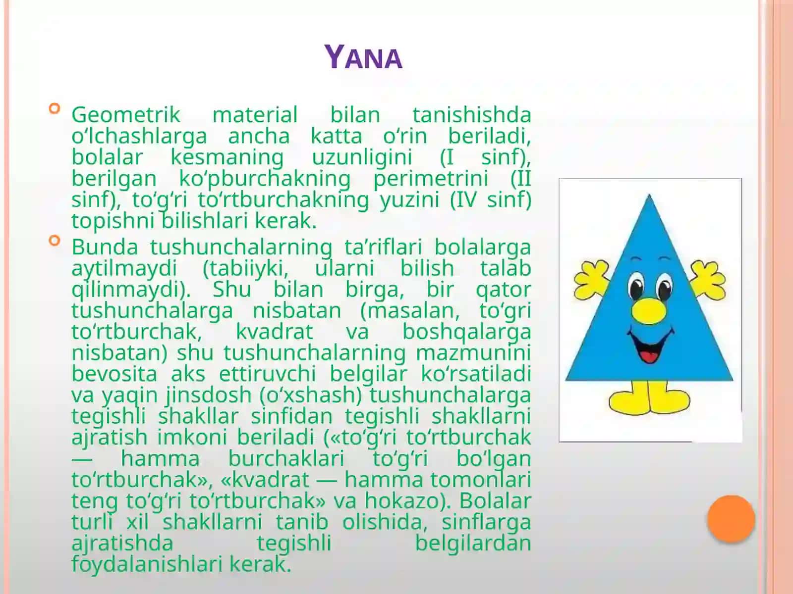 Geometrik materiallarni o’rganish metodikasi 4