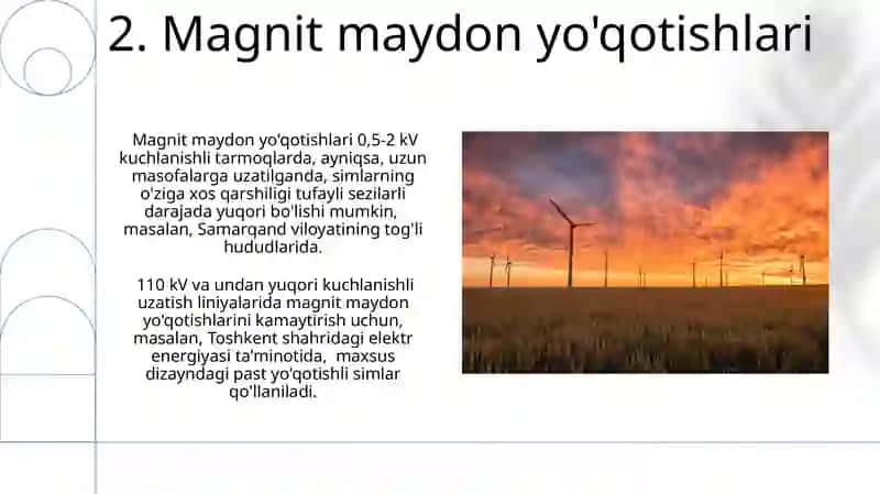 Liniya va transformatorlarda elektr energiya isrofi 4