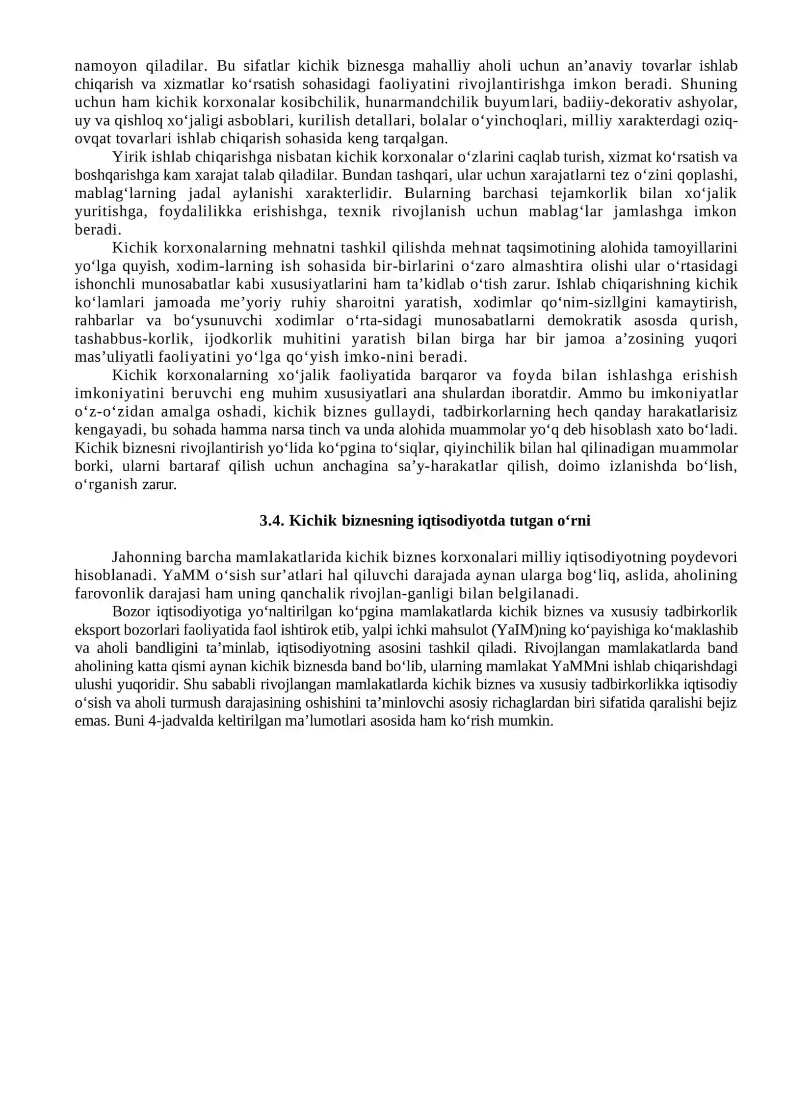 Kichik korxonalarning tadbirkorlik faoliyati 4