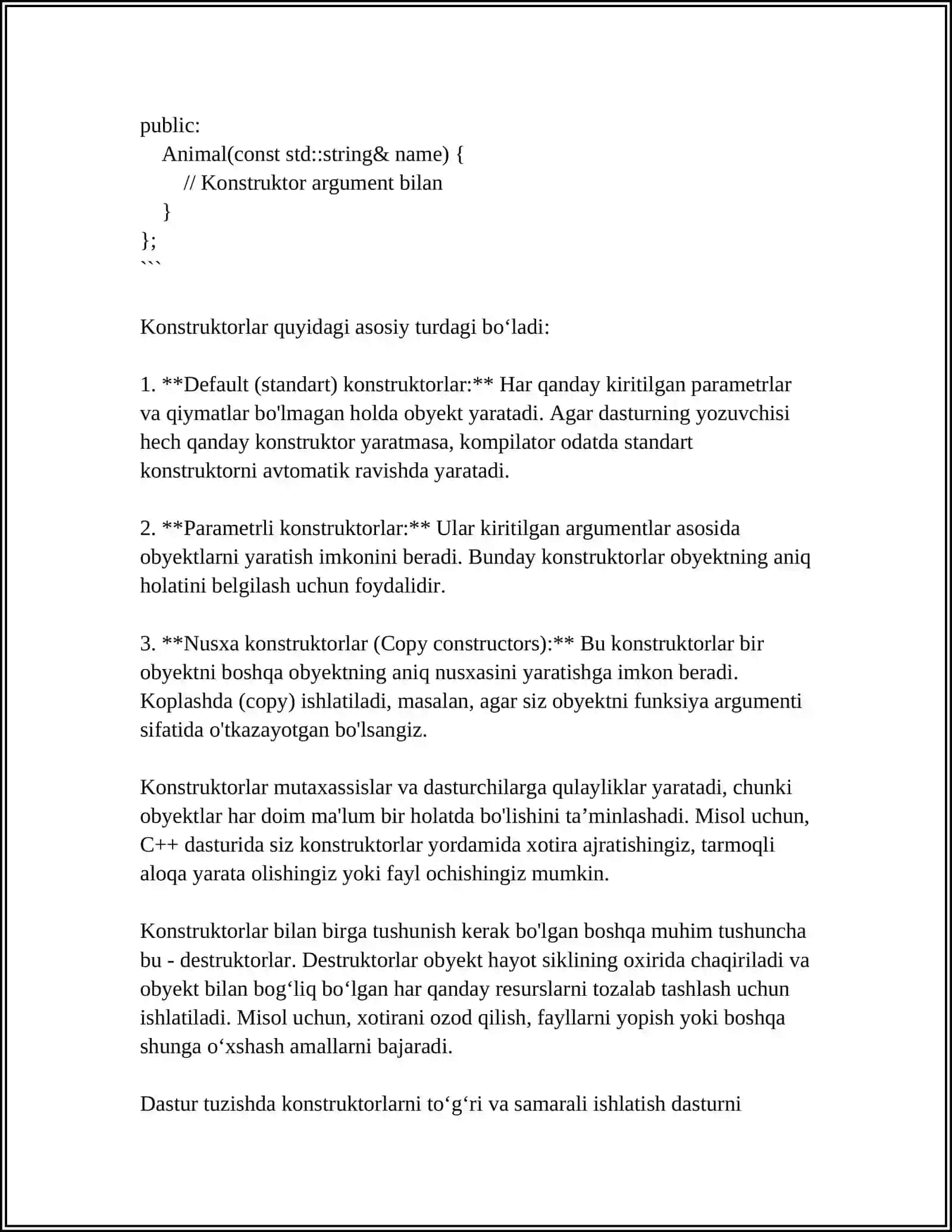 KONSTRUKTORLAR VA ULARNI TASHKIL ETISH USULLARI 4
