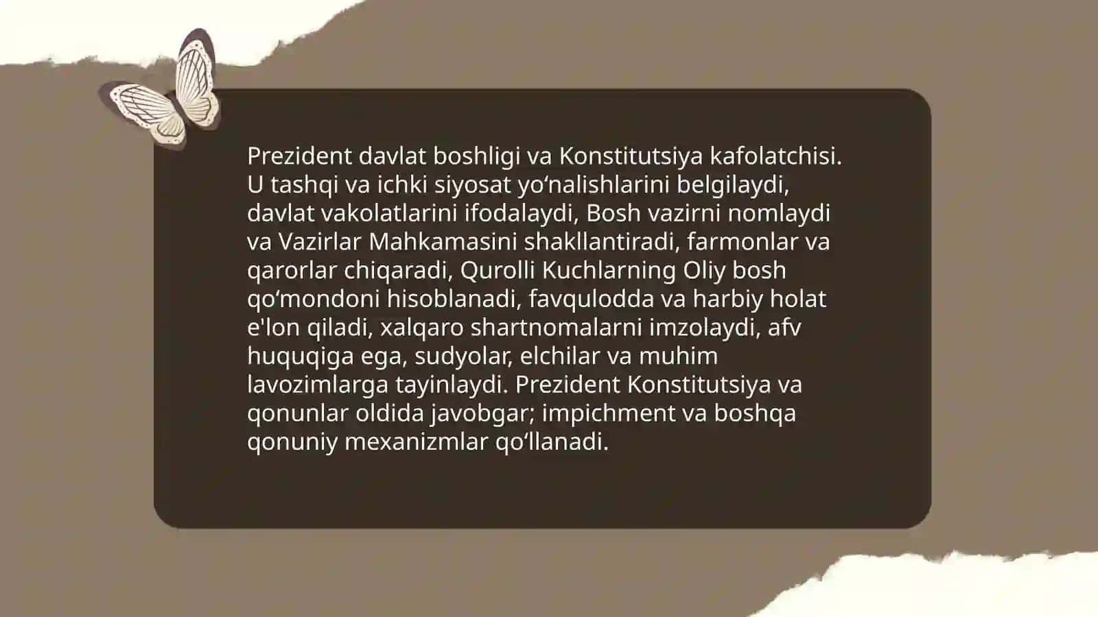 Yangi tahrirdagi O'zbekiston Respublikasi konstitutsiyasi 4