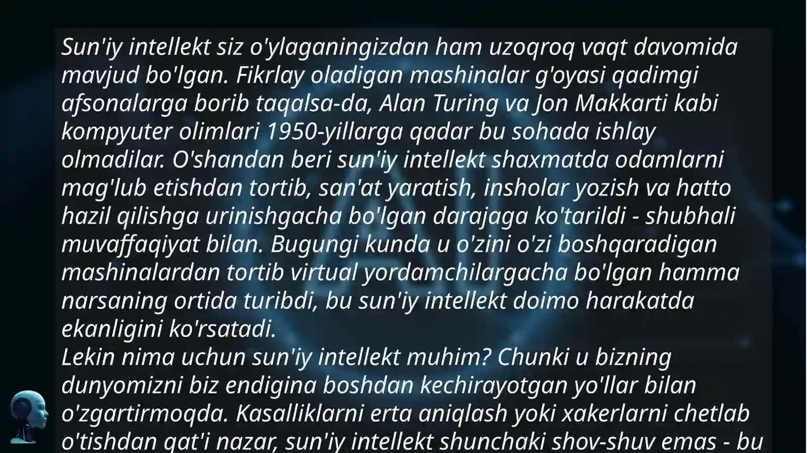 Suniy intelektdan foydalanish . 4