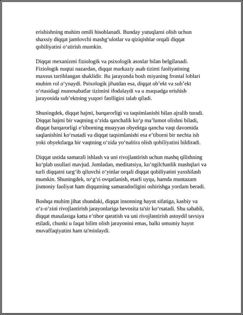 DIQQAT HAQIDA TUSHUNCHA 4