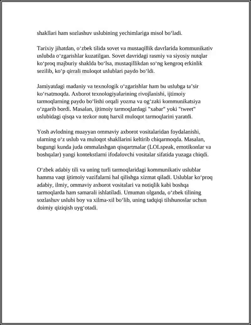 SOZLASHUV USLUBI HUSUSIYATLARI 4