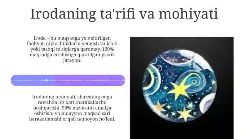 Shaxs va uning irodaviy sohasi 4