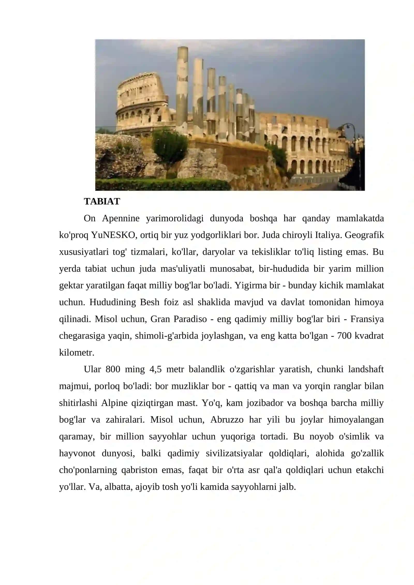 ITALIYA IQTISODIY VA GEOGRAFIK XUSUSIYATLARI 4