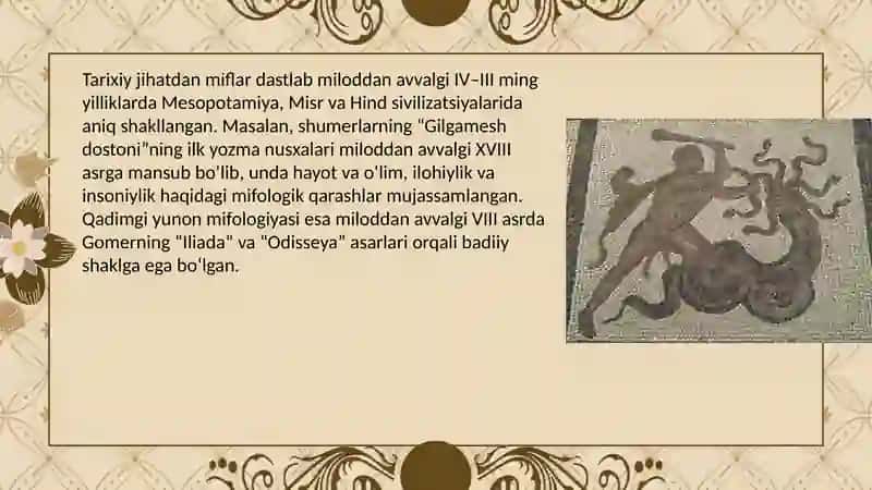 Mif va badiiy ijod 4