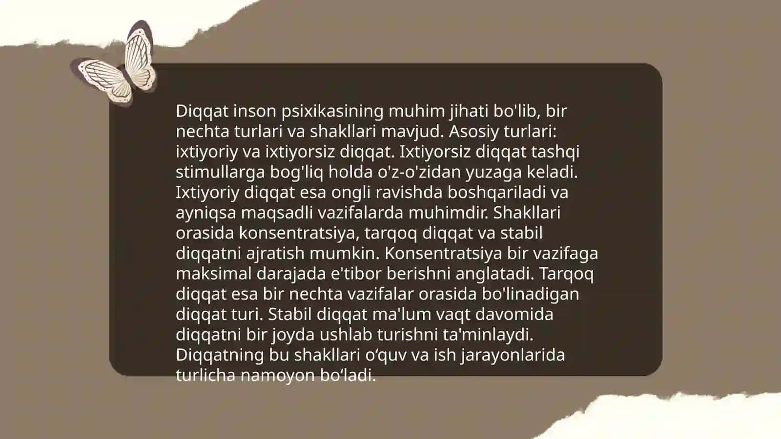 Pisihologiyadan "Diqqat"mavzusi 4