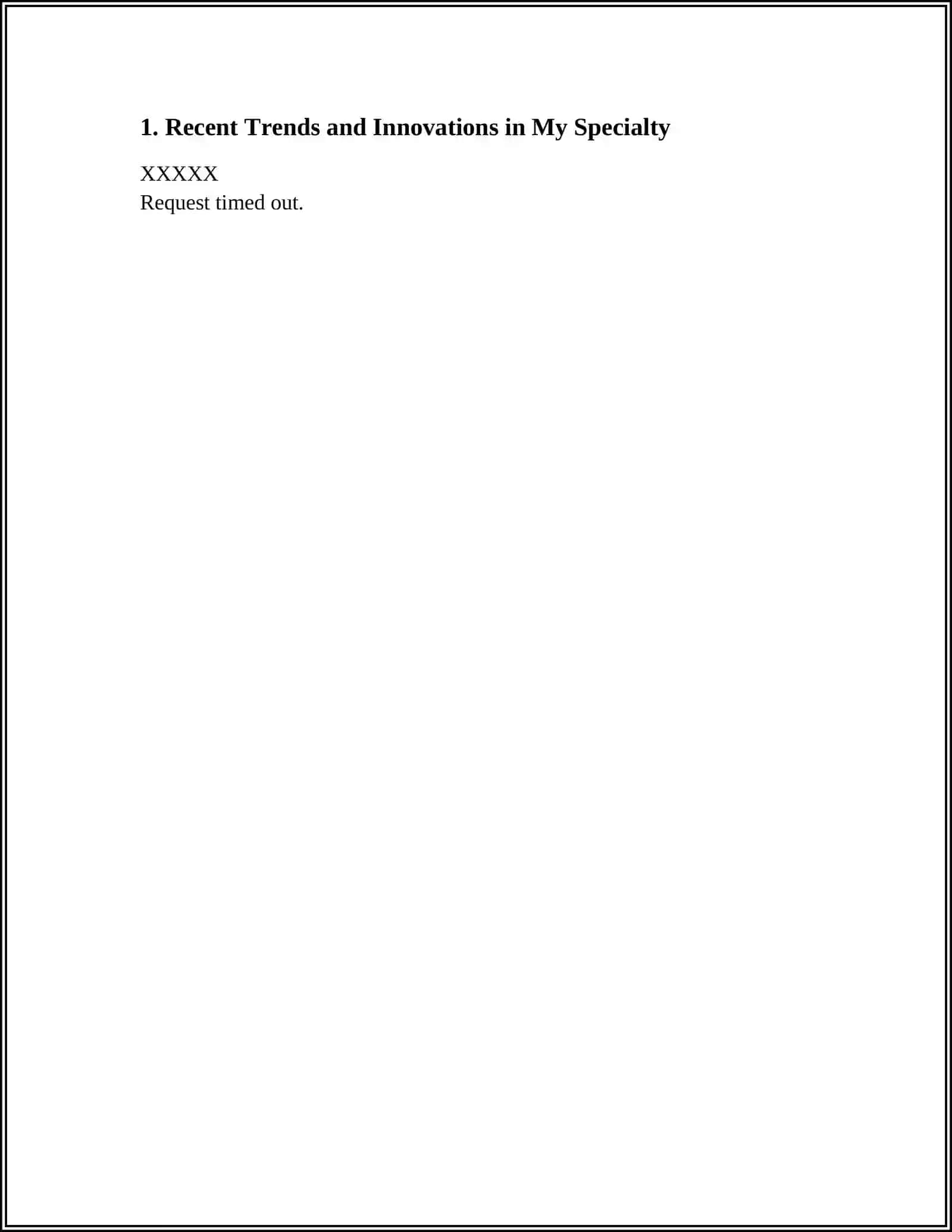 GIVING INFORMATION ABOUT YOUR FILED OF SPECIALTY PRESENTATION 4
