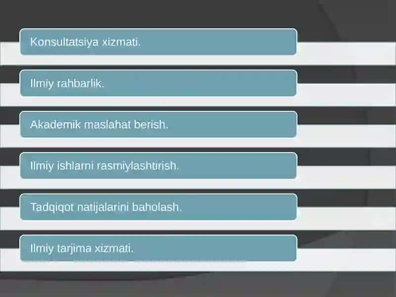 Ilmiy va akademik xizmatlar 4