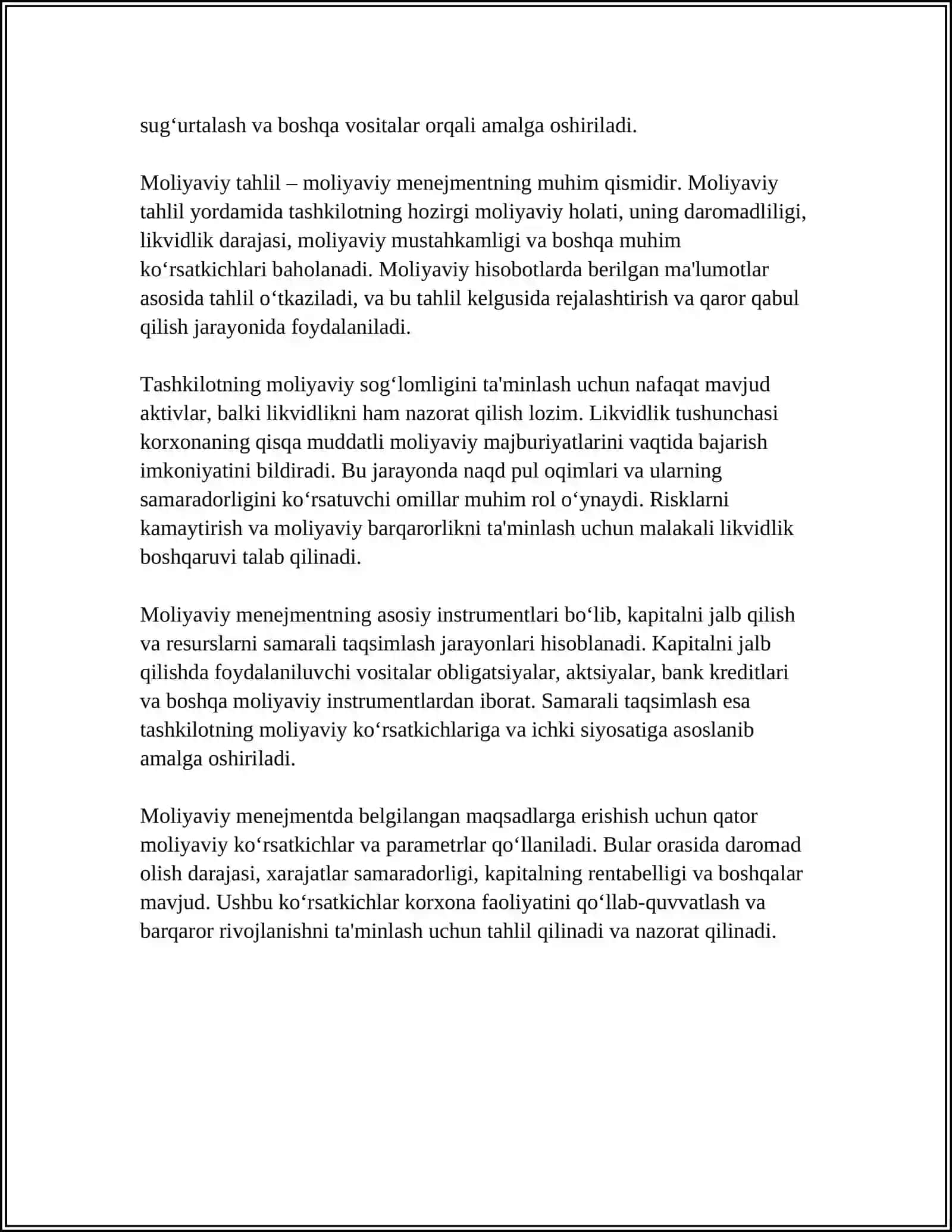 BANK MOLIYAVIY MENEJMENTI ASOSLARI 4