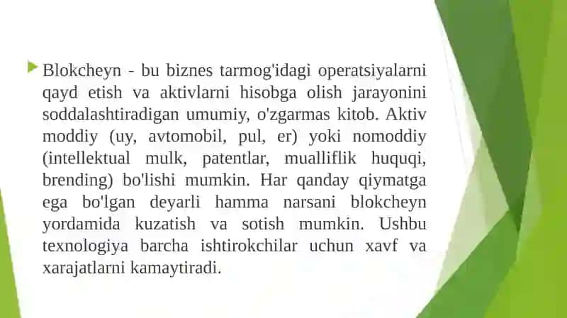 BLOKCHEYN TEXNOLOGIYASI 4