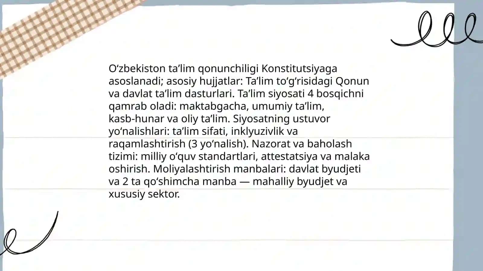 Oʻzbekiston Respublikasi taʼlim tizimi 4