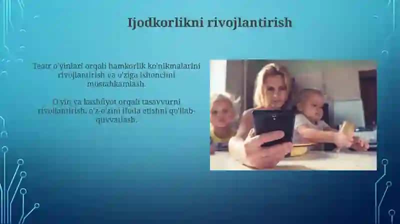 Bolalarni sahnalashtirish va ijodiy faoliyatga tayyorlash 4