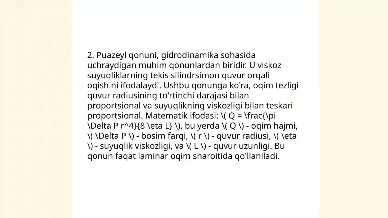 Puazeyl formulasi 4
