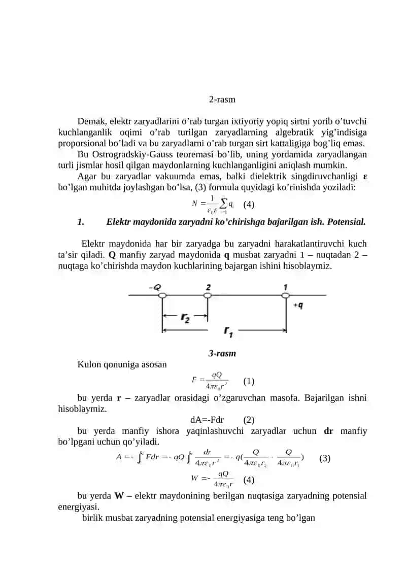 Elektr zaryadi va elektrostatik maydon 4