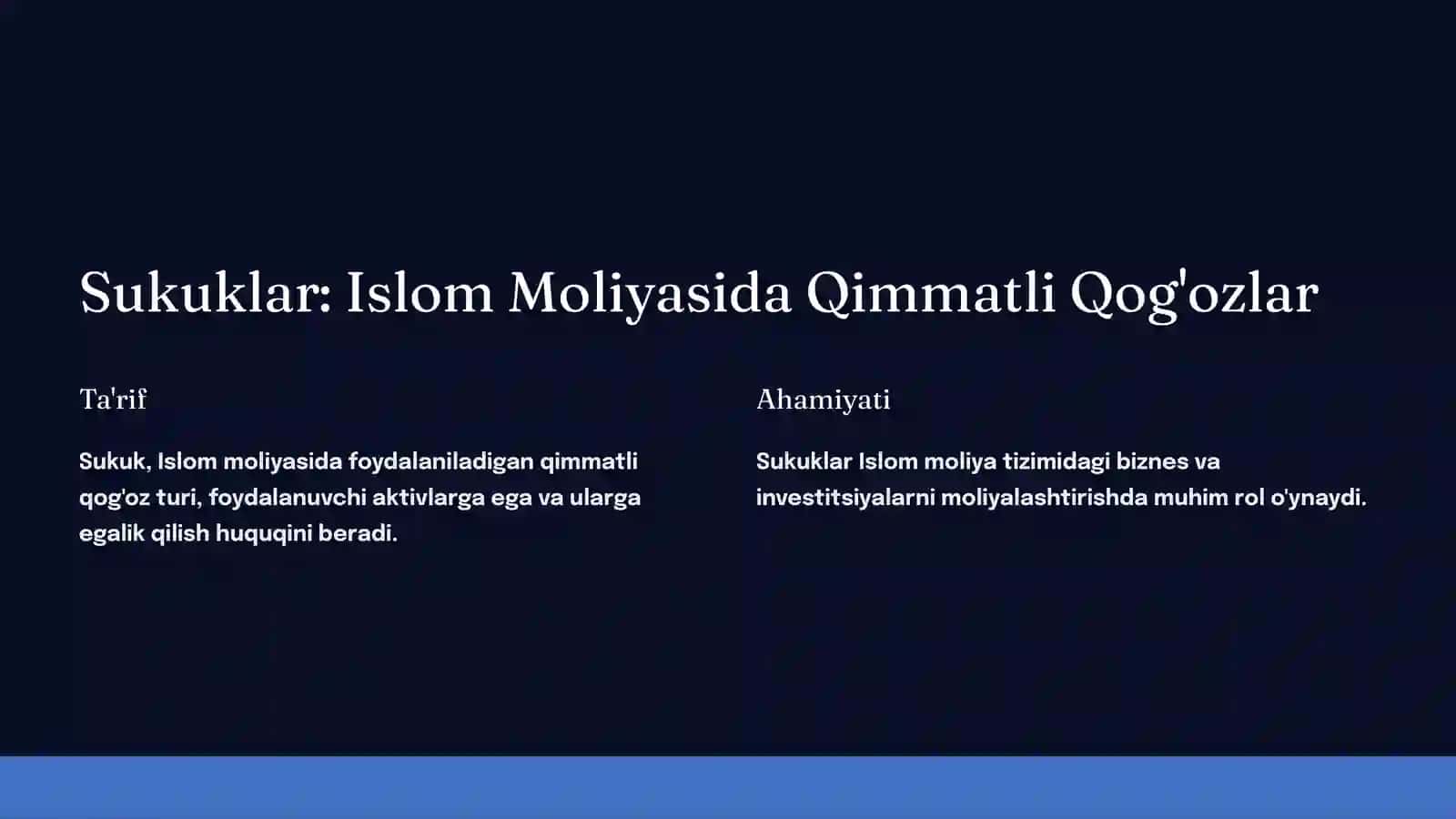 Islom Moliyasida Qimmatli Qog'ozlar Sukuk Ahamiyati 4