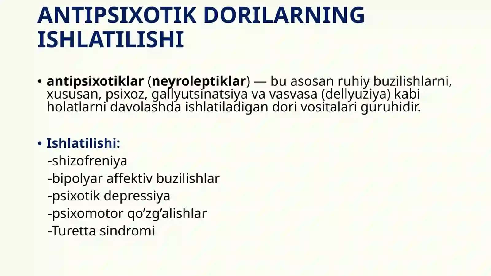 Antipsixotik DORILAR 4