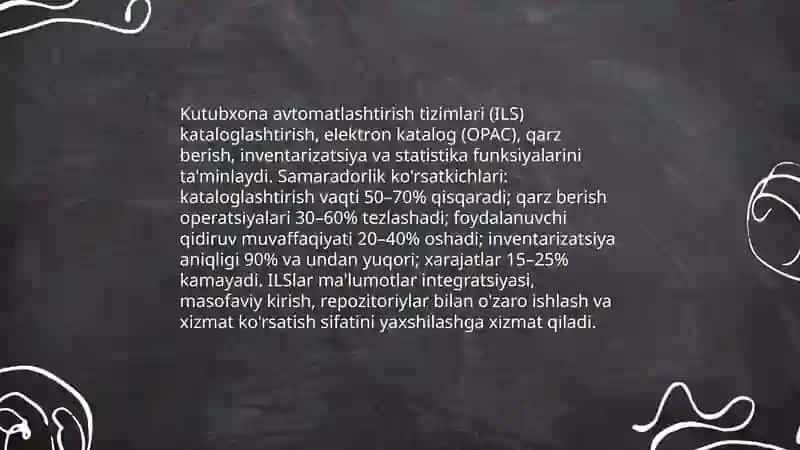Kutubxona axborot faoliyatini boshqarishda axborot kommunikatsiya texnologiyalarining ahamiyati 4