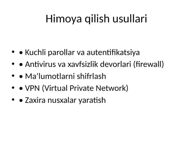Tarmoq xavfsizligi bilan ishlash 4