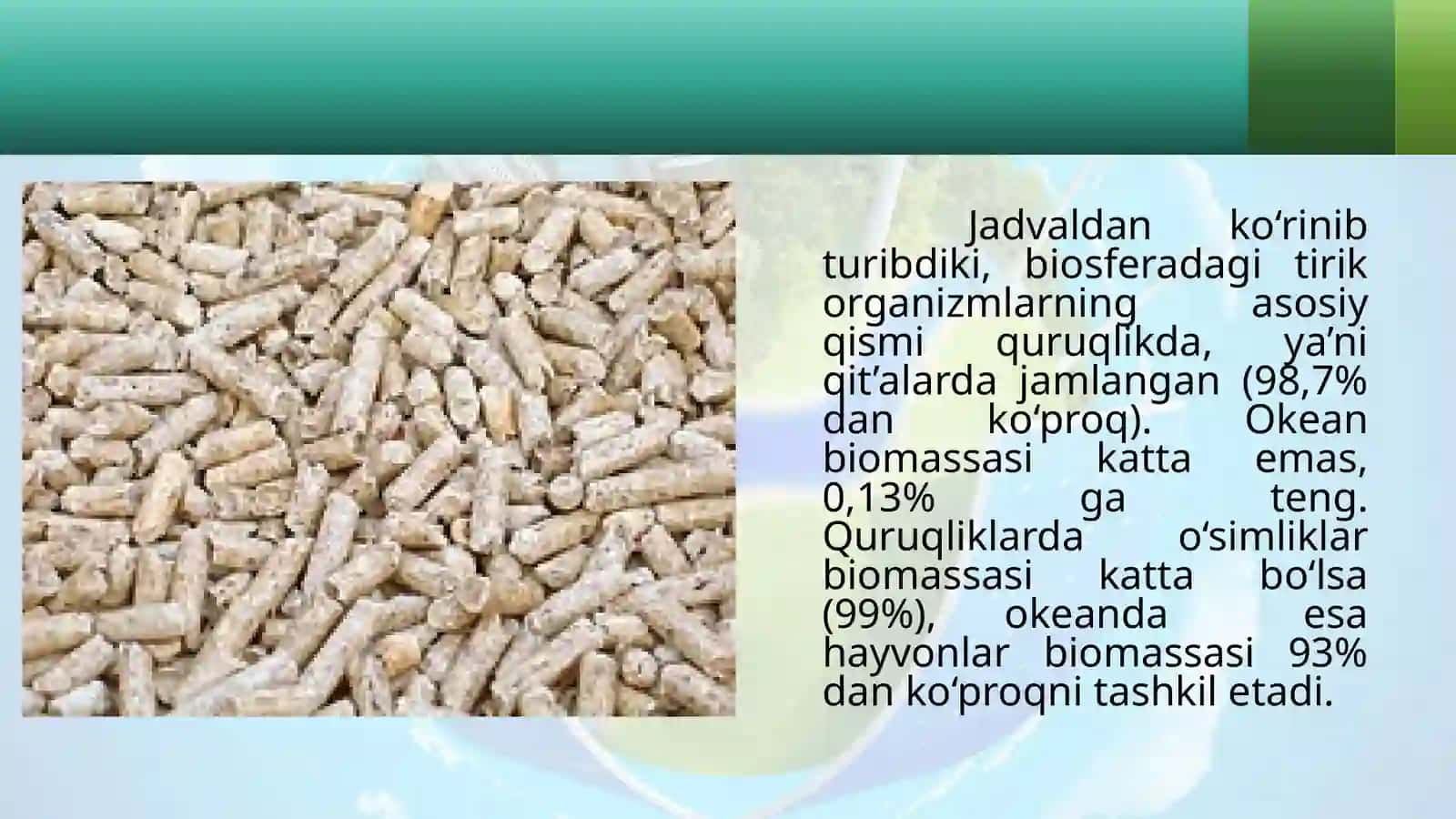 11-sinf biologiya Biosfera biomassasi 4
