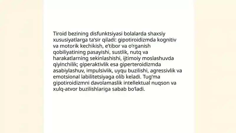 Endokrin tizimining shaxs shakllanishiga ta'siri 4