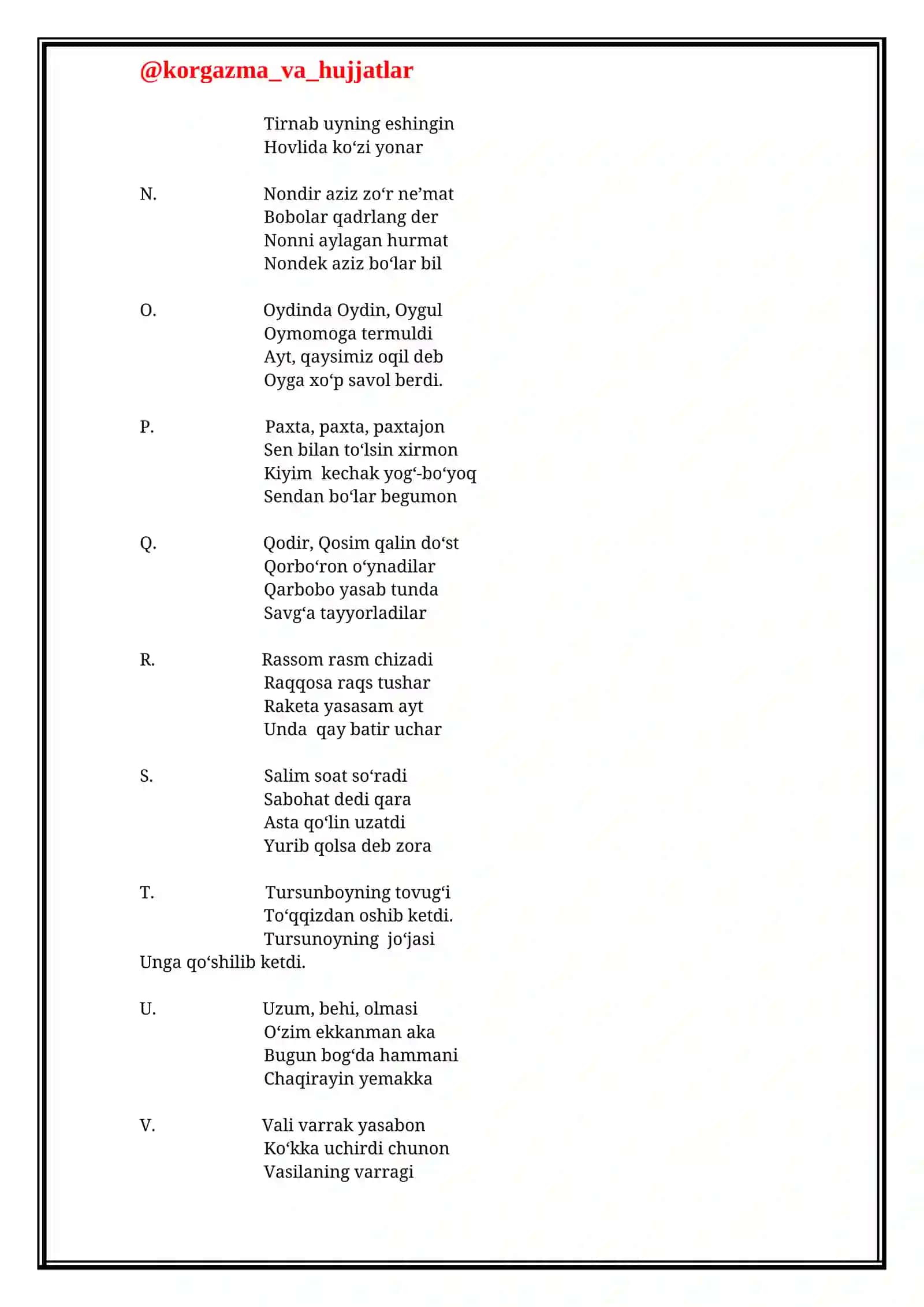 ALIFBE bayrami senariysi 4
