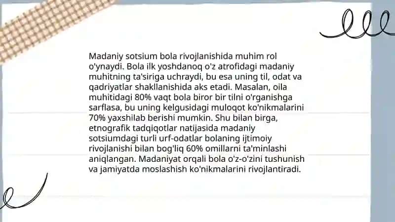 Ijtimoiy muhit va bola tarbiyasi 4