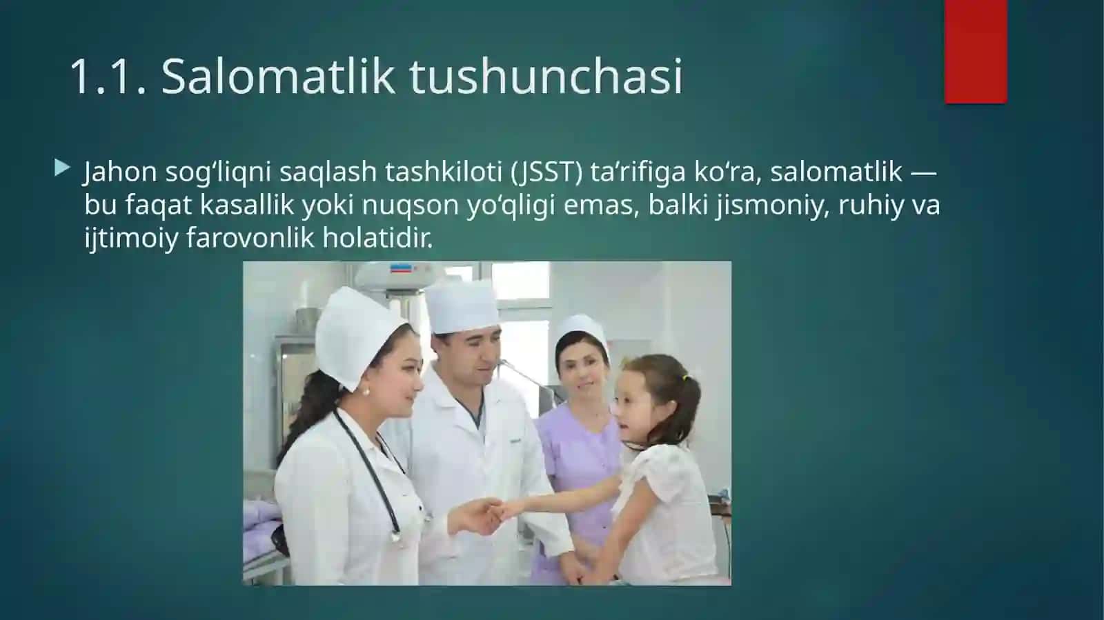 Aholi salomatligi tushunchasi va unga ta'sir etuvchi omillar 4