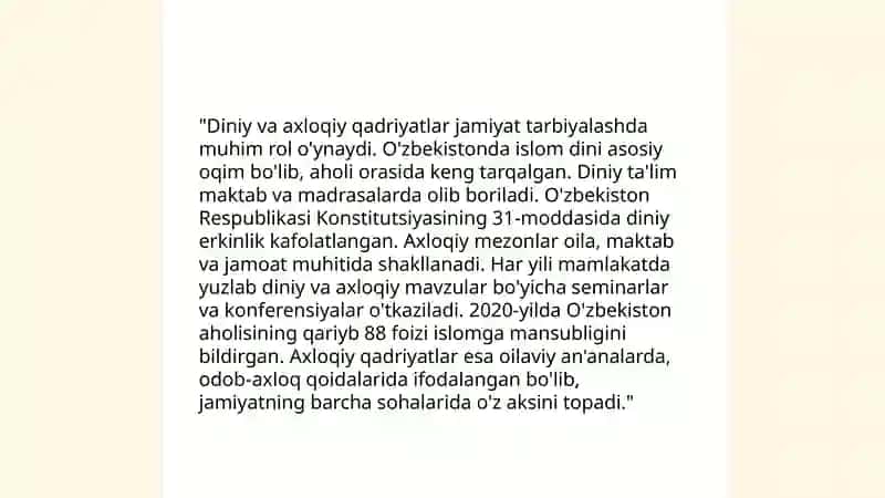 Jamiyatda dinning oʻrni va ahamiyati 4