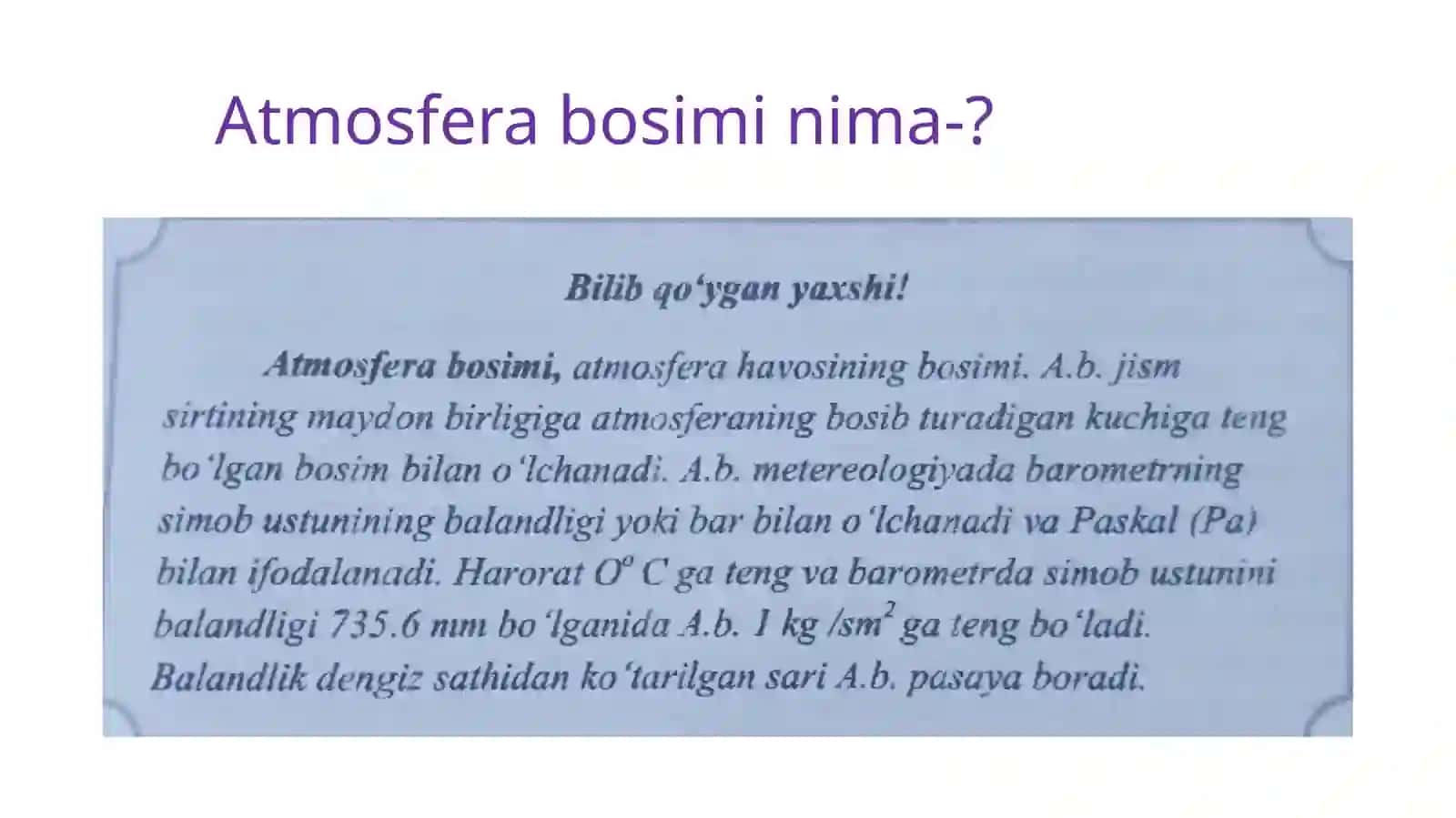 Atmosferaning xususiyati va ekologik muammolari 4