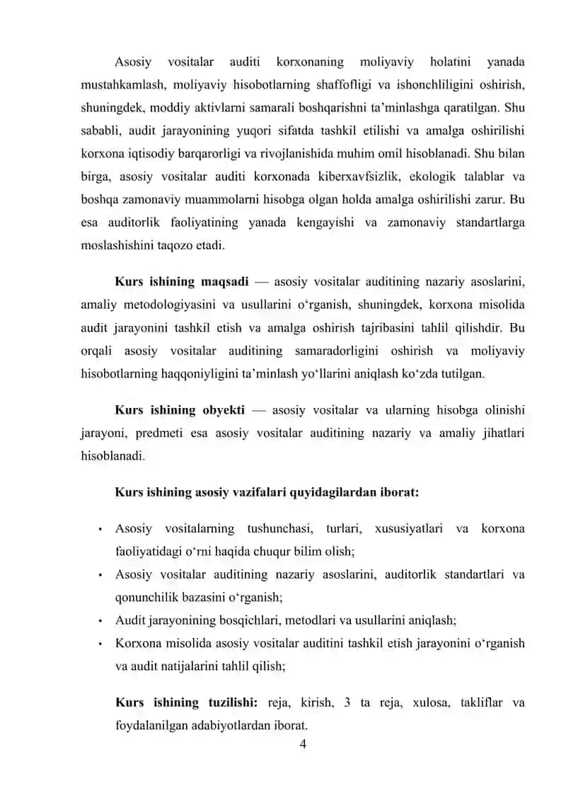 Asosiy vositalar auditi 4
