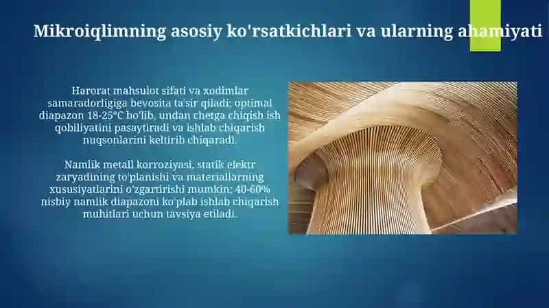 Mikroiqlimni aniqlash va tahlil qilish 4