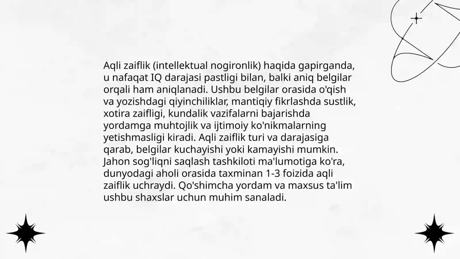 Aqli zaiflik 4