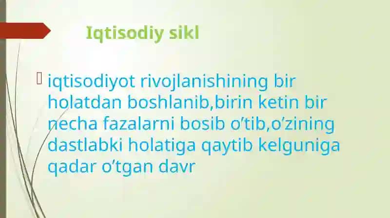 Iqtisodiyotning Siklligivamakroiqtisodiybeqarorlik 4