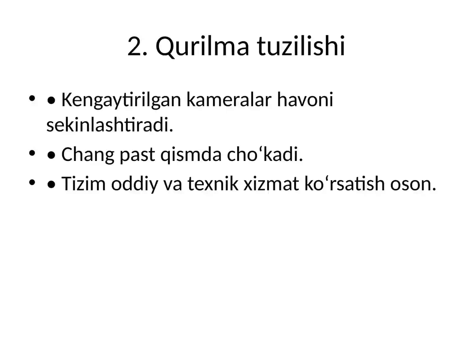Gravitatsion usul bilan havoni tozalash 4