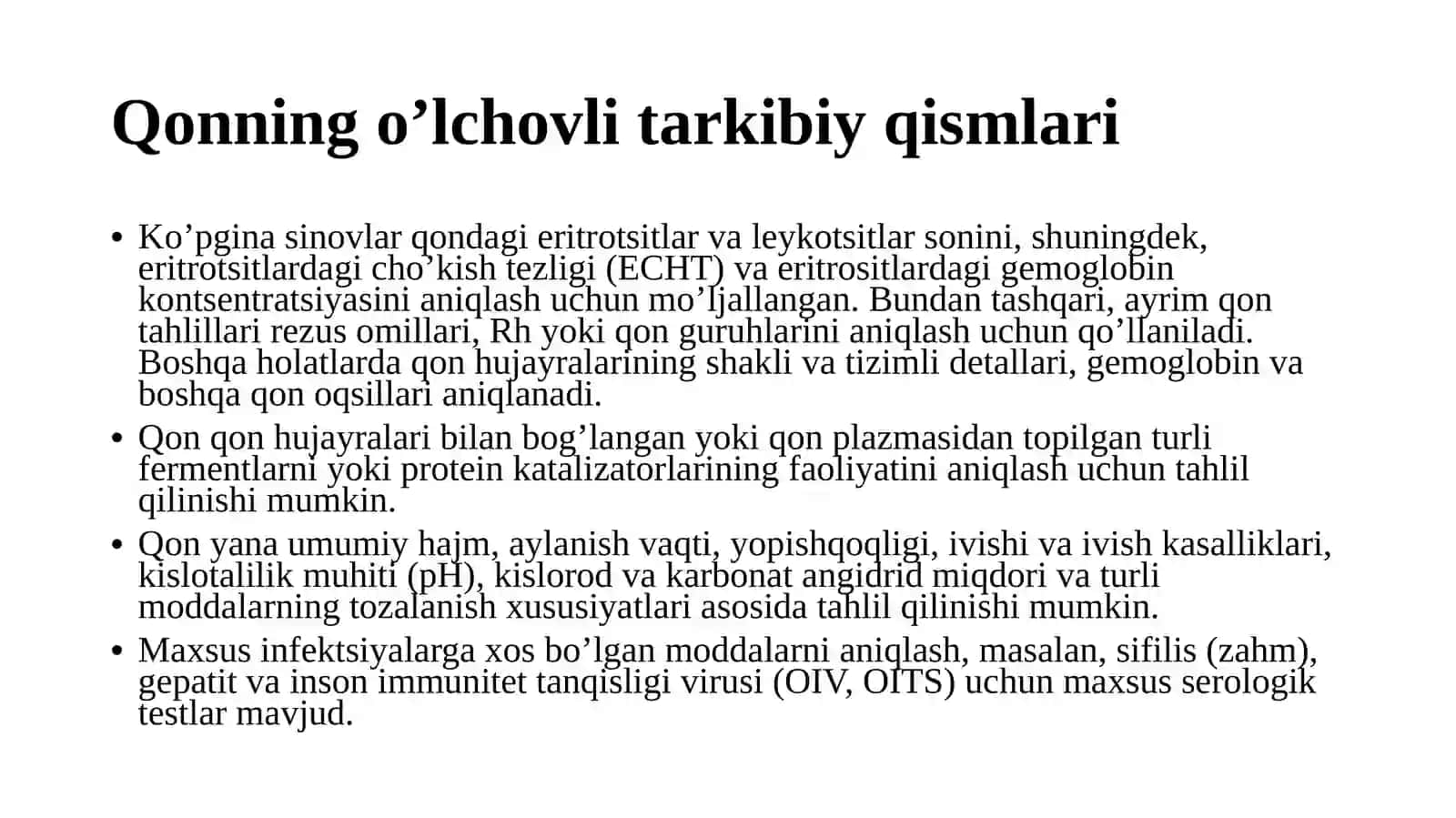 UMUMIY QON TAHLILINING INTERPRITATSIYASI 4
