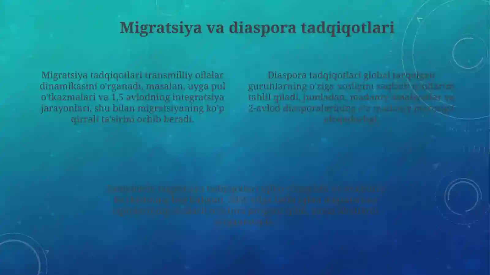 Etnologiyadagi zamanaviy'onalishlar 4