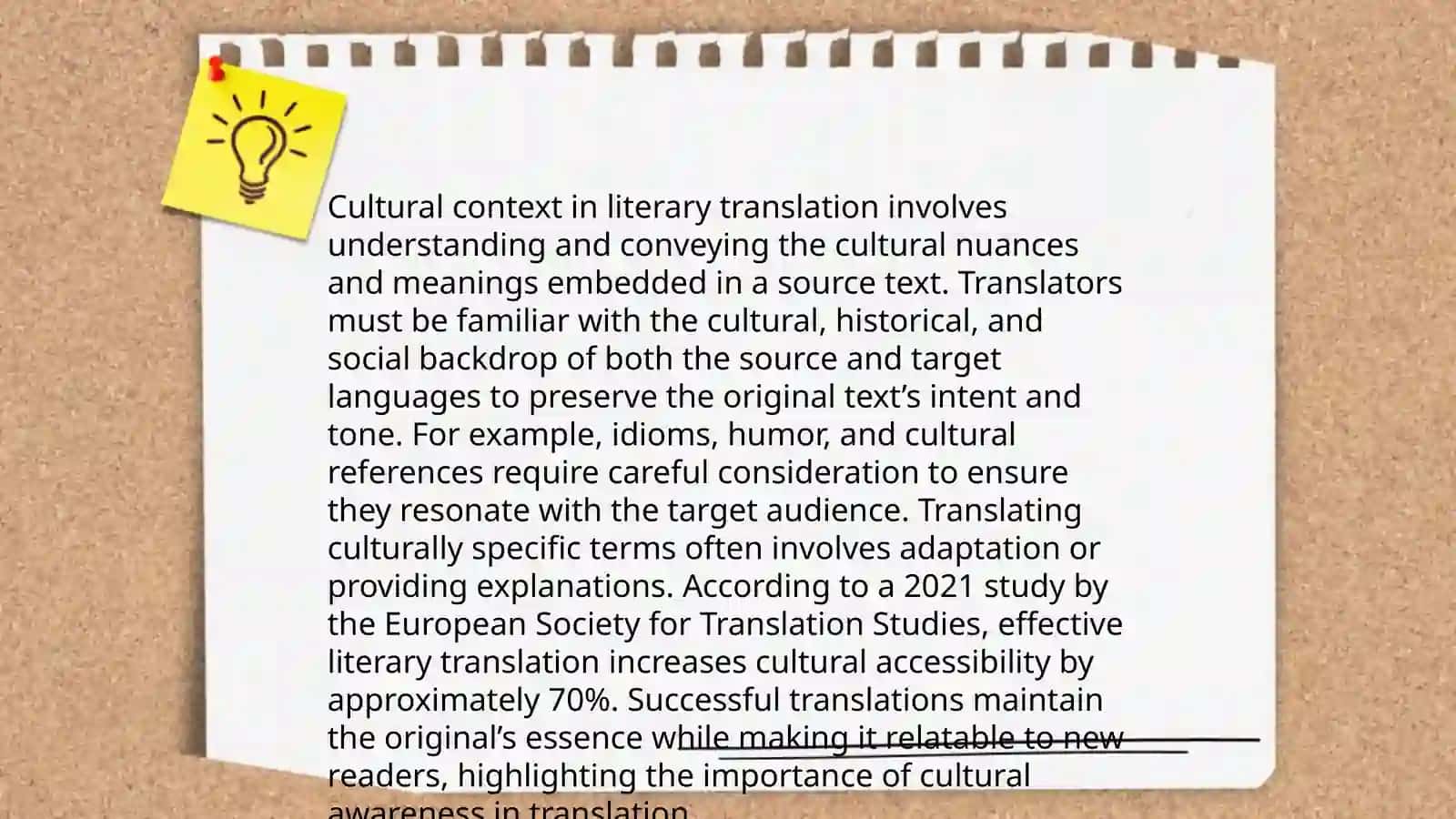 Translation of literary text english short stories 4