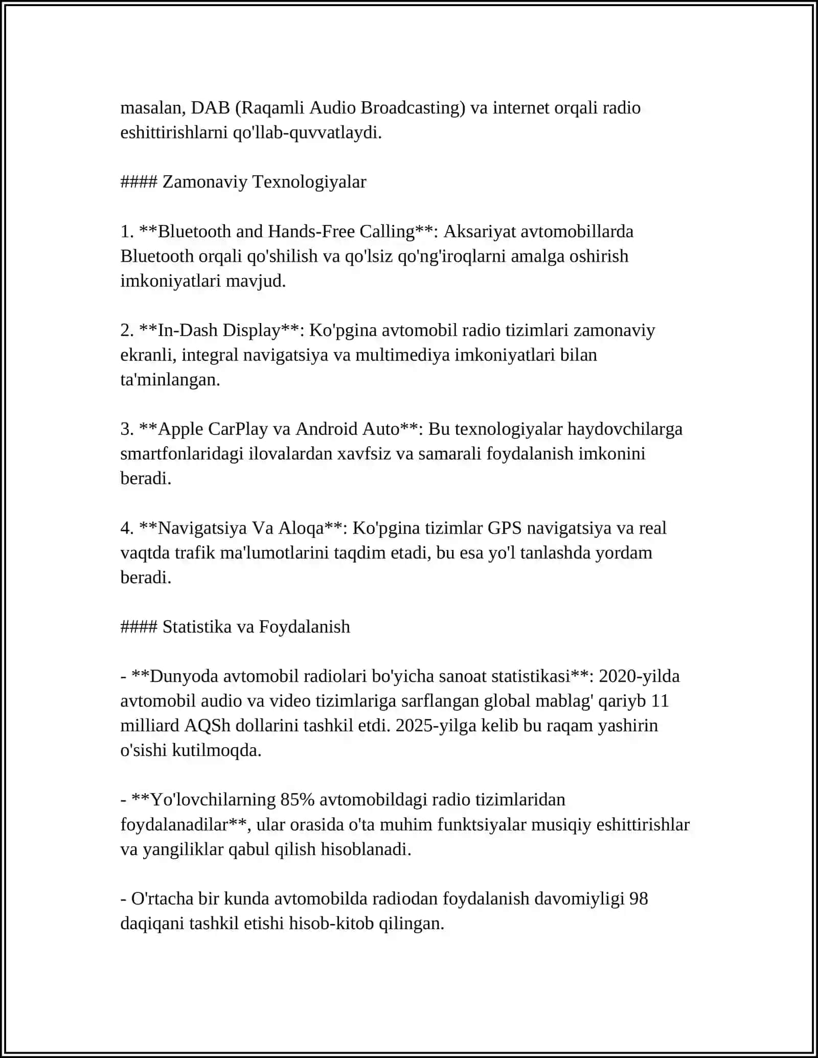 AVTOMOBILDA ALOQA VOSITALARI 4