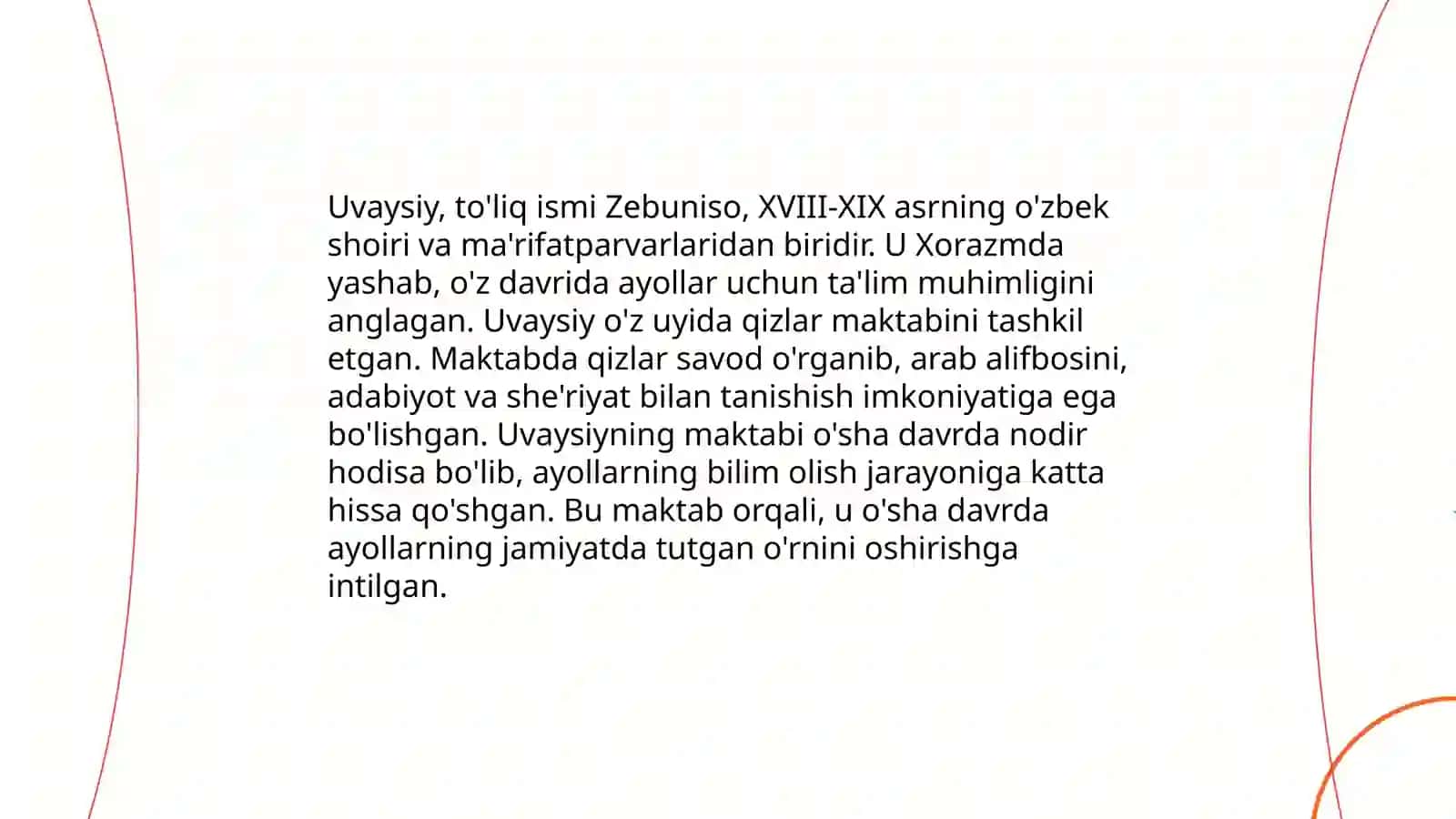 Jahon Otin Uvaysiy va uning qizlar maktabi 4
