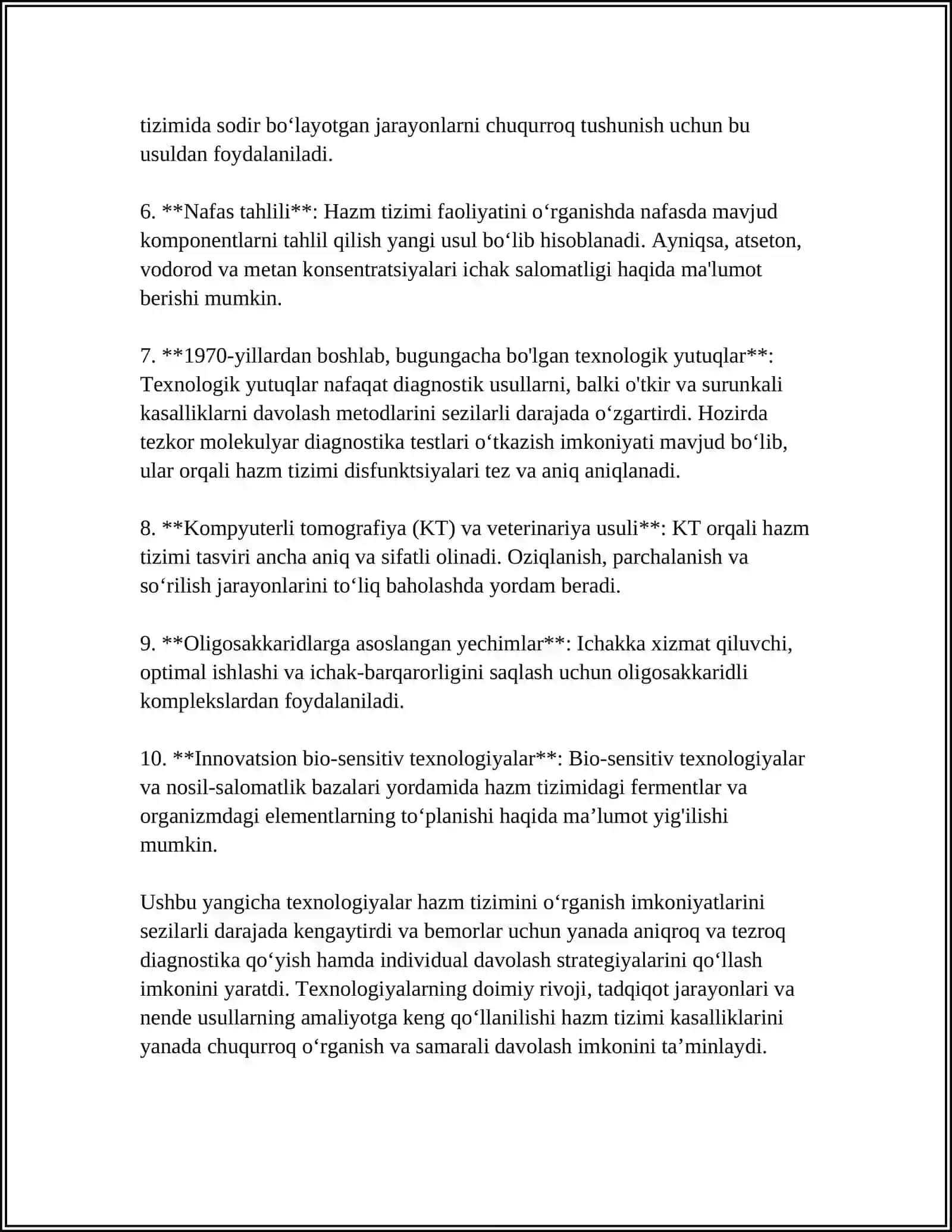 HAZM TIZIMI FAOLIYATINI OʻRGANISHNING YANGI USULLARI 4