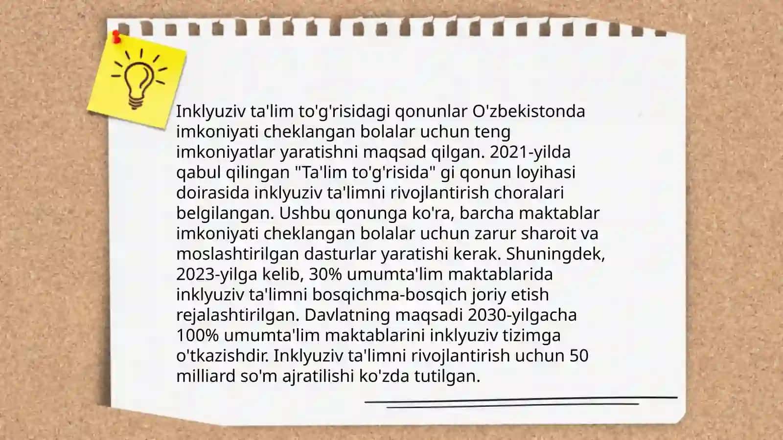 O'zbekistonda inklyuziv ta'limning meyoriy huquqiy bazasini tahlil qilish 4